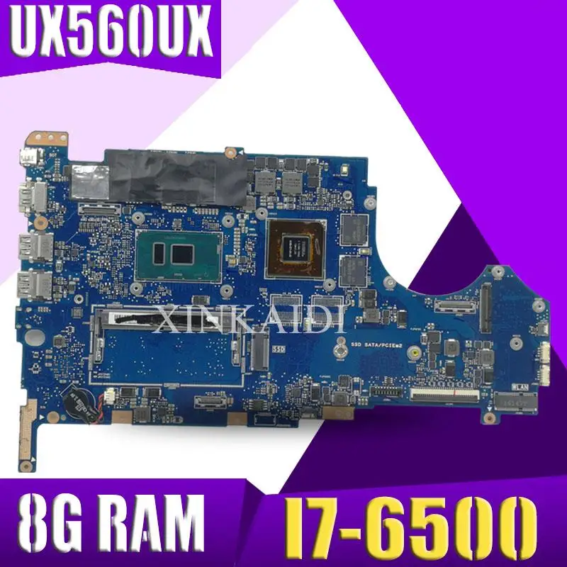 UX560UX mainboard For ASUS UX560 UX560U UX560UQK UX560UQ UX560UX laptop motherboard Tested Ok I7-6500CPU GT940MX 8G RAM
UX560UX mainboard For ASUS UX560 UX560U UX560UQK UX560UQ UX560UX laptop motherboard Tested Ok I7-6500CPU GT940MX 8G RAM