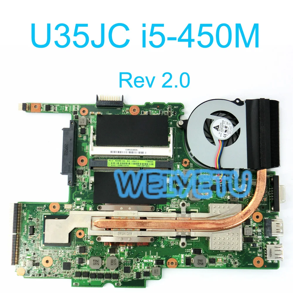 U35JC с I5 Процессор материнская плата для Asus U35J ноутбука Тетрадь Материнская плата Intel HM55 Чипсет DDR3 1 г с вентилятором REV 2,0 100% тестирование
U35JC с I5 Процессор материнская плата для Asus U35J ноутбука Тетрадь Материнская плата Intel HM55 Чипсет DDR3 1 г с вентилятором REV 2,0 100% тестирование