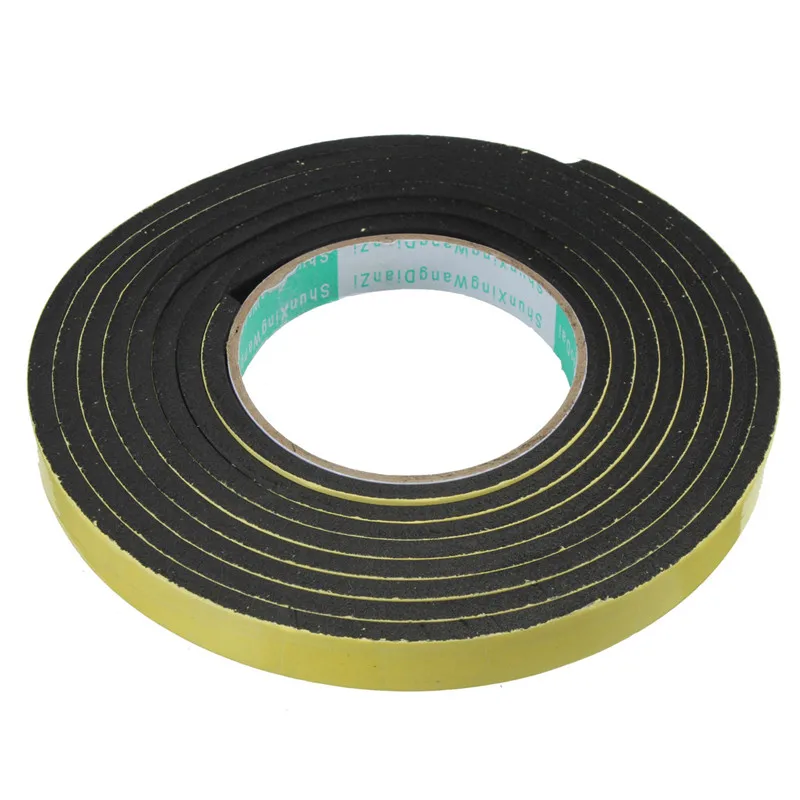 3 Meter Window Door Foam Adhesive Draught Excluder Strip Sealing Sponge EVA Tape Rubber Weather E/D/I-type | Обустройство дома