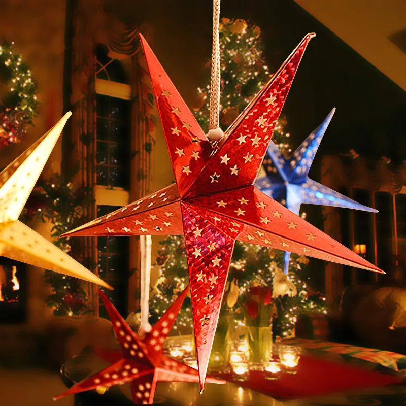 2PCs Hollow Star Paper Pendants 30cm Christmas Ornaments Home Decoracion For The New Year Navidad 2017 Xmas Decoration Party DIY
2PCs Hollow Star Paper Pendants 30cm Christmas Ornaments Home Decoracion For The New Year Navidad 2017 Xmas Decoration Party DIY