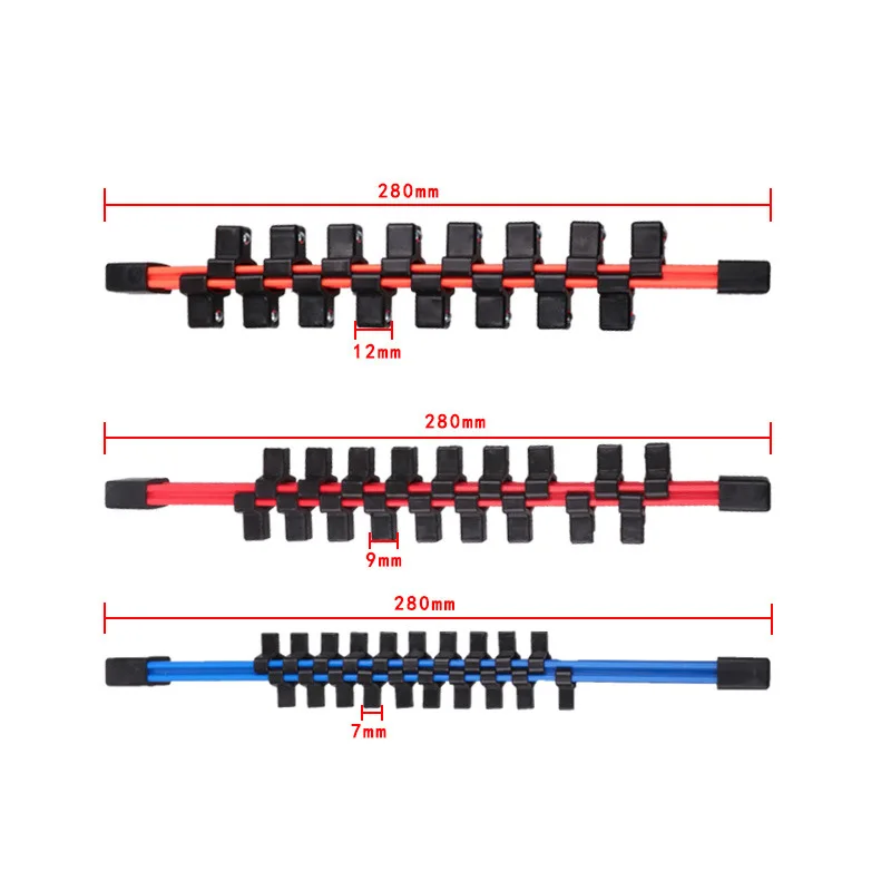 3pcs double-sided sleeve frame plastic 1/2 3/8 1/4 SOCKET RAILRACK impact sockets holder
3pcs double-sided sleeve frame plastic 1/2 3/8 1/4 SOCKET RAILRACK impact sockets holder