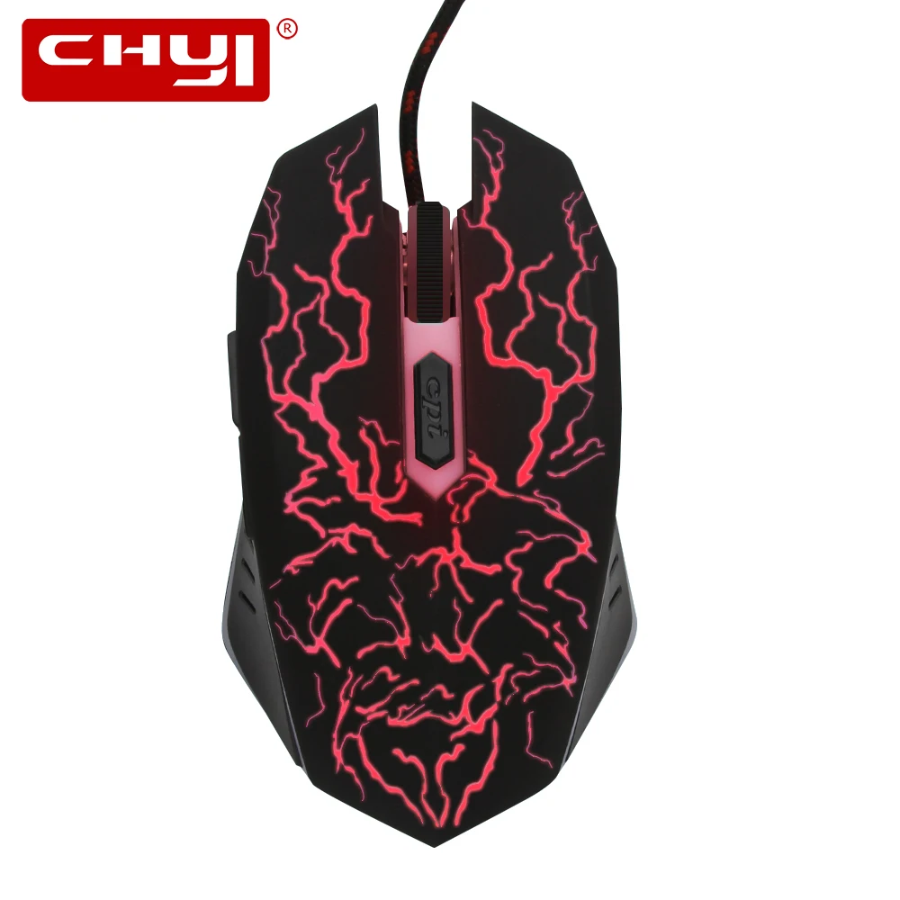 CHYI Wired Game Mice With LED Colors Light USB Optical 1600 DPI Wired Computer Gaming Mouse Mause For Overwatch PC Gamer Laptop
CHYI Wired Game Mice With LED Colors Light USB Optical 1600 DPI Wired Computer Gaming Mouse Mause For Overwatch PC Gamer Laptop