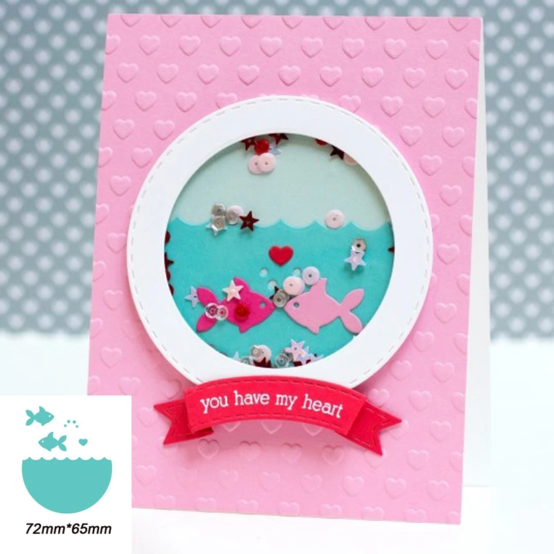 Love Fish Tank Scrapbooking DIY Metal Cutting Die Embossing Handicraft Template Card Album Making Stencil Handmade Decoration
Love Fish Tank Scrapbooking DIY Metal Cutting Die Embossing Handicraft Template Card Album Making Stencil Handmade Decoration