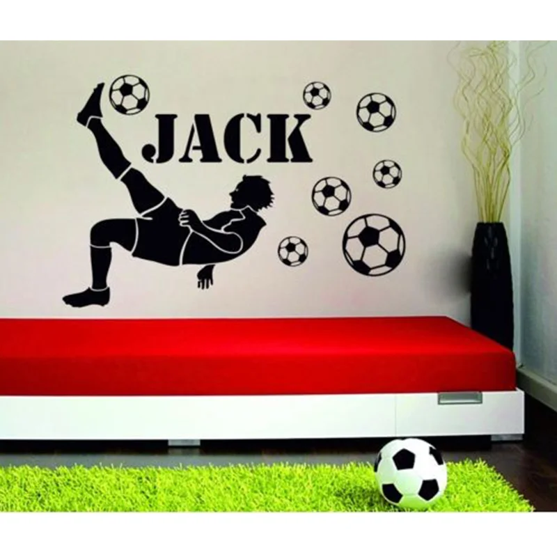 Wall Decals Custom Personalised Name Football Player Boys Wall Sticker Kids Bedroom Decoration
Wall Decals Custom Personalised Name Football Player Boys Wall Sticker Kids Bedroom Decoration
