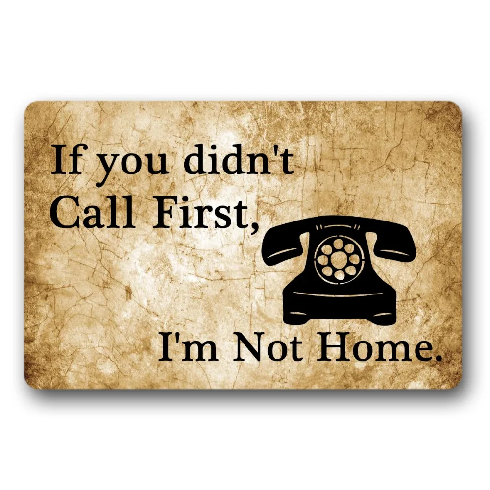 Doormat Non-slip If You Didn't Call First,I'm Door Mat Rubber Mat Non-woven Fabric Top 15.7x23.6 Inch
Doormat Non-slip If You Didn't Call First,I'm Door Mat Rubber Mat Non-woven Fabric Top 15.7x23.6 Inch