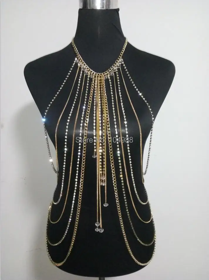 New Arrival B748 Women Gold Colour Chains Gold Rhinestone Body Chains Sexy Layers Beads Rhinestone Body Chains Jewelry 2 Colors
New Arrival B748 Women Gold Colour Chains Gold Rhinestone Body Chains Sexy Layers Beads Rhinestone Body Chains Jewelry 2 Colors