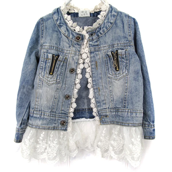 Girls Jean Jackets Kids Lace Coat Long Sleeve Button Denim Jackets For Girls 2-7Y
Girls Jean Jackets Kids Lace Coat Long Sleeve Button Denim Jackets For Girls 2-7Y