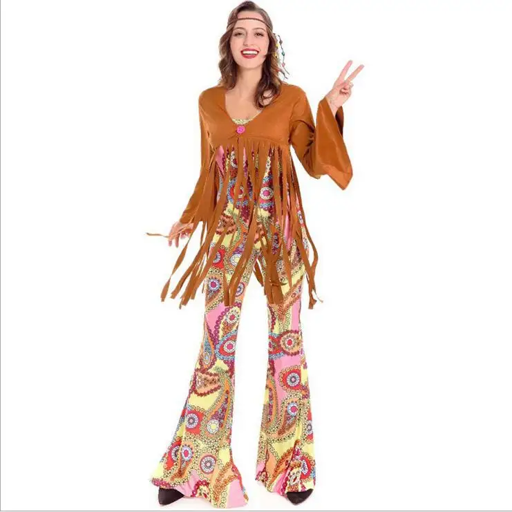Ladies Hippie Costume Adult 60s 70s Tassel Hippy Fringed Costume Halloween Indian Cosplay Costume for Women M XL
Ladies Hippie Costume Adult 60s 70s Tassel Hippy Fringed Costume Halloween Indian Cosplay Costume for Women M XL