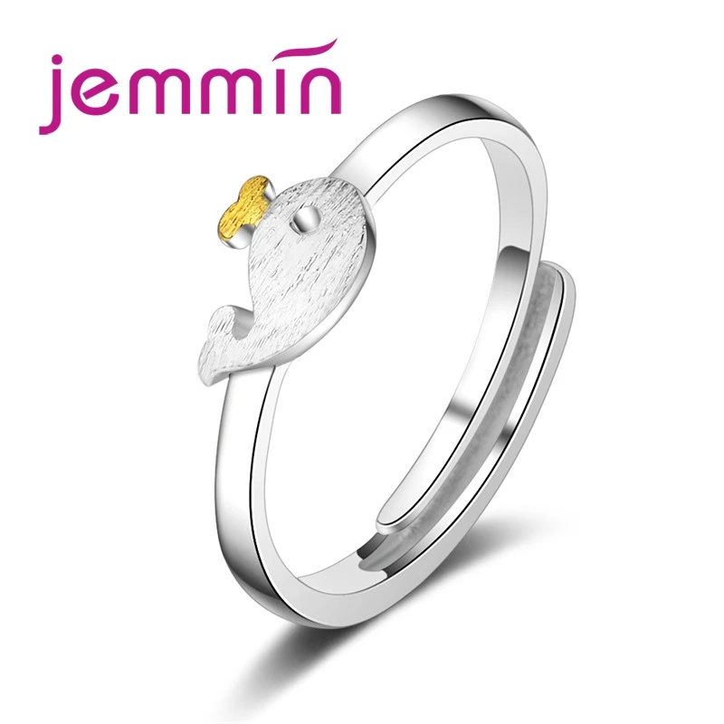 High Quality Cheap Fish Shape Adjustable Rings For Women Lady Girls Best Presents 925 Sterling Silver Jewelry Cute Ring
High Quality Cheap Fish Shape Adjustable Rings For Women Lady Girls Best Presents 925 Sterling Silver Jewelry Cute Ring