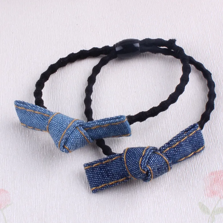New Girls Double Knotted Bows Elastic Hair Ties Band Rope Denim Ponytail Holder Headband Women Hair Accessories
New Girls Double Knotted Bows Elastic Hair Ties Band Rope Denim Ponytail Holder Headband Women Hair Accessories