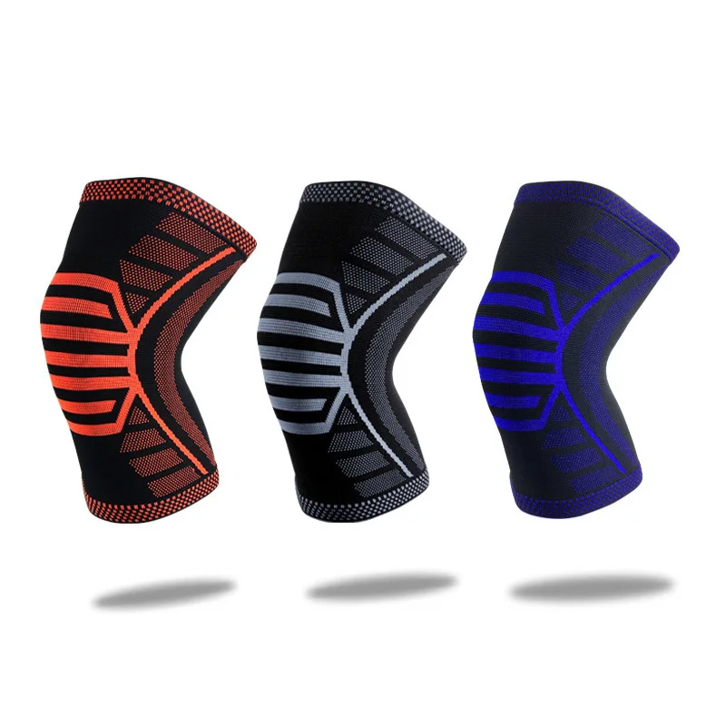 

1 piece Knitting sports knee pads Support patella Guard Compression Cycling Basketball Injury Recovery Kneepad leg sleeve Brace