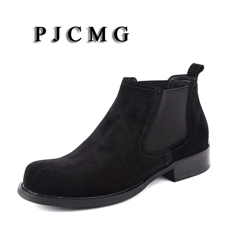 PJCMG Fashion Autumn Winter Genuine Suede Leather Men Ankle Footwear Slip-On Men Motorcycle Dress Vintage Men Boots
PJCMG Fashion Autumn Winter Genuine Suede Leather Men Ankle Footwear Slip-On Men Motorcycle Dress Vintage Men Boots