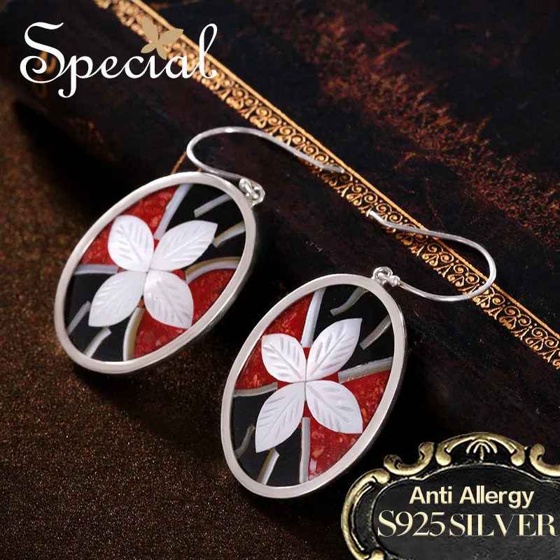 Special Brand Fashion 925 Sterling Silver Drop Earrings Enamel Ear Hook Sea Shell New Jewelry Gifts for Women S1650E
Special Brand Fashion 925 Sterling Silver Drop Earrings Enamel Ear Hook Sea Shell New Jewelry Gifts for Women S1650E