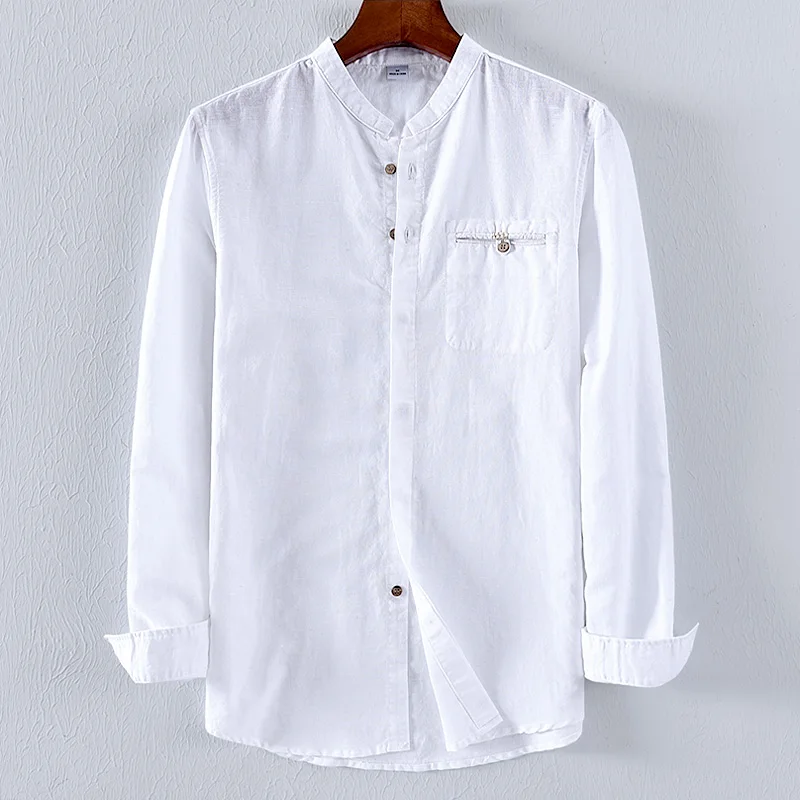Suehaiwe's brand Italy style long-sleeved linen shirts men solid fashion white autumn shirt mens casual loose shirt male chemise
Suehaiwe's brand Italy style long-sleeved linen shirts men solid fashion white autumn shirt mens casual loose shirt male chemise