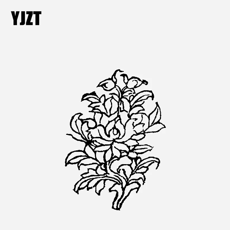YJZT 11.9CM*16.6CM Car Sticker Vinyl Decal Flower Creative Design Black/Silver C23-0731
YJZT 11.9CM*16.6CM Car Sticker Vinyl Decal Flower Creative Design Black/Silver C23-0731
