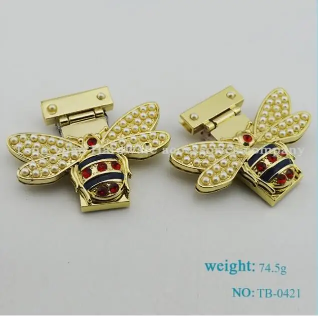 new fashion pearl diamond shape bee decorative lock handbags luggage hardware accessories
new fashion pearl diamond shape bee decorative lock handbags luggage hardware accessories