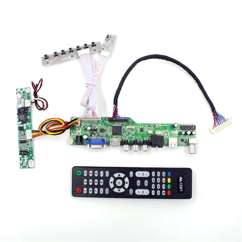 M6V5 ЖК-дисплей ТВ плата контроллера с ТВ AV VGA Аудио USB HDMI порт подключения типа c: совместим для 12,1 дюймов ЖК-дисплей панели 1280x1024 G170ETN02.1 M170EGE-L20
M6V5 ЖК-дисплей ТВ плата контроллера с ТВ AV VGA Аудио USB HDMI порт подключения типа c: совместим для 12,1 дюймов ЖК-дисплей панели 1280x1024 G170ETN02.1 M170EGE-L20