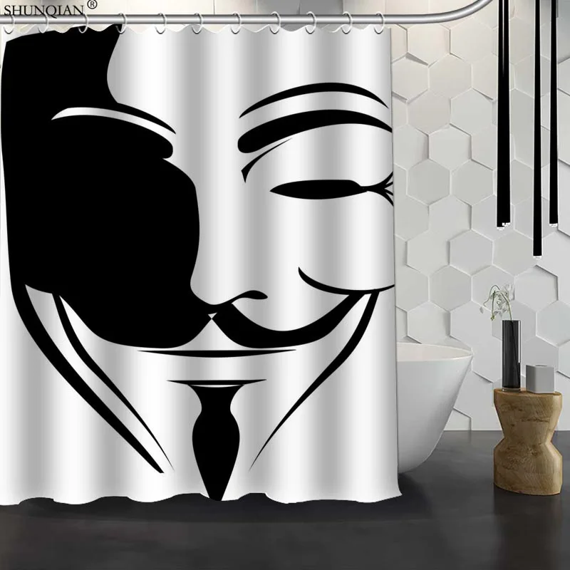 New V for Vendetta Custom Shower Curtain Waterproof Fabric Bath Curtain Polyester Fabric Bathroom Curtain 18-4.11
New V for Vendetta Custom Shower Curtain Waterproof Fabric Bath Curtain Polyester Fabric Bathroom Curtain 18-4.11