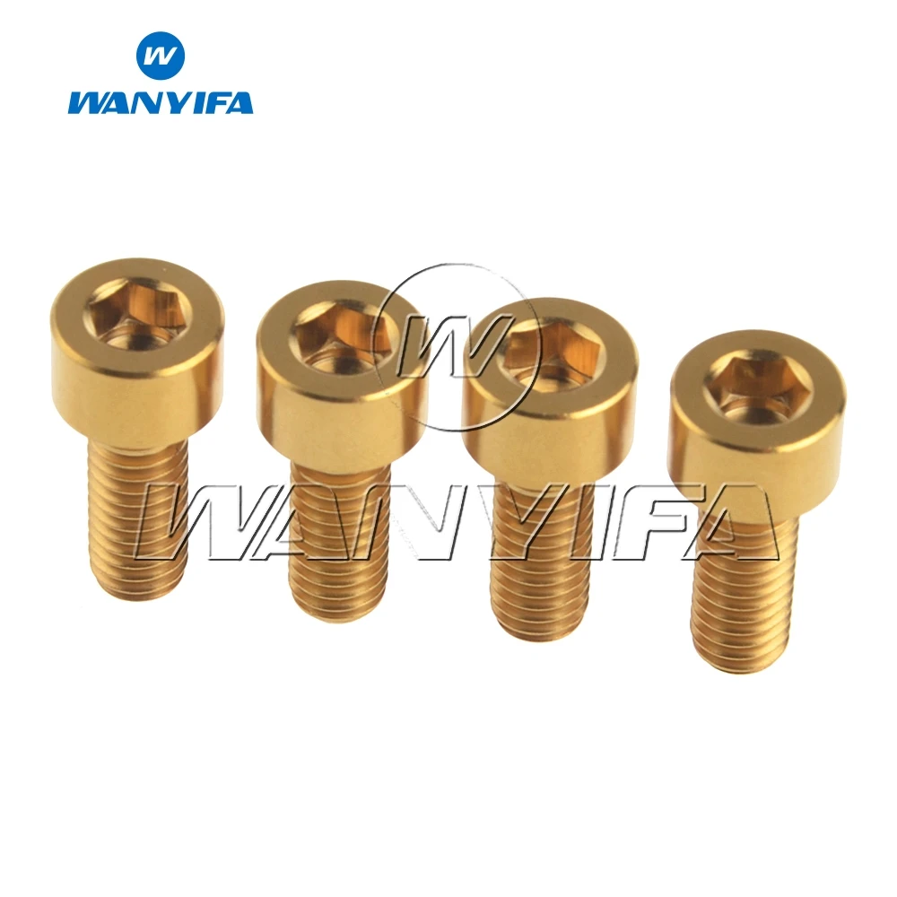 Wanifa 4 шт. Титановые Болты Винты M6x15mm Stimga головка для велосипеда дисковый тормоз