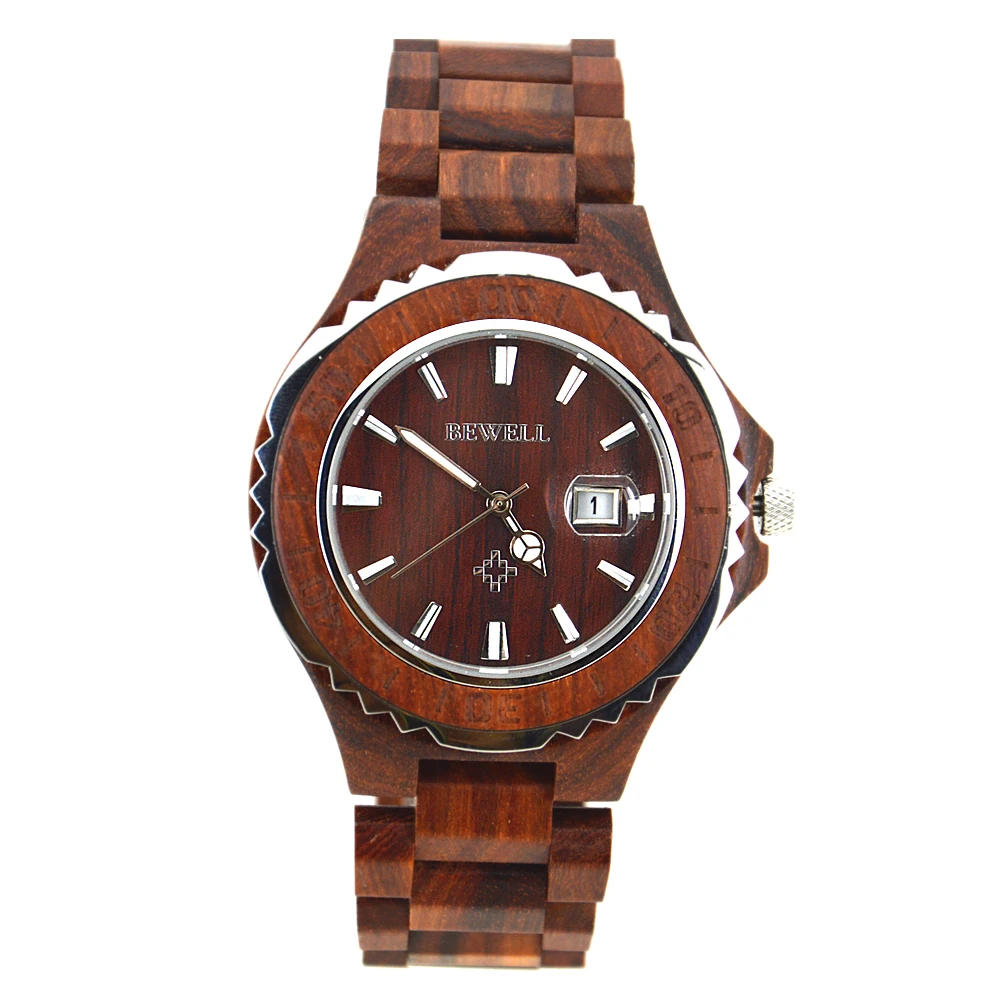 BEWELL Unique Men Watches Business Top Brand Luxury Man quartz Wood Wristwatch with Calendar Relogios Masculino 100BG
BEWELL Unique Men Watches Business Top Brand Luxury Man quartz Wood Wristwatch with Calendar Relogios Masculino 100BG