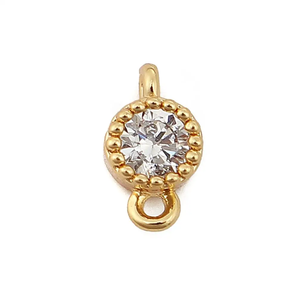 DoreenBeads New Fashion Copper Connectors Round Gold Filled Clear Rhinestone DIY Accessories 7mm( 2/8") x 4mm( 1/8"), 3 PCs
DoreenBeads New Fashion Copper Connectors Round Gold Filled Clear Rhinestone DIY Accessories 7mm( 2/8") x 4mm( 1/8"), 3 PCs
