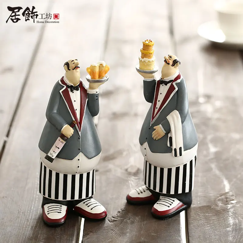 European Garden waiter chef resin decoration bakery restaurant kitchen table decoration gift
European Garden waiter chef resin decoration bakery restaurant kitchen table decoration gift