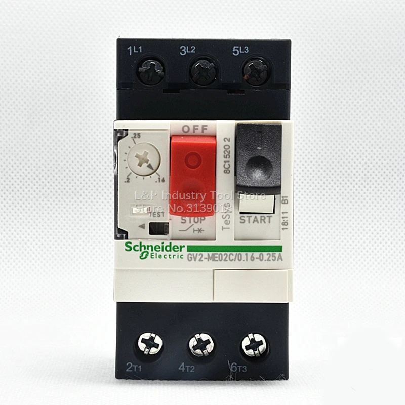 New Original Schneider GV2-ME02C Motor Protection Circuit Breaker GV2ME02C 0.16-0.25A Push Button 3P Thermal Magnetic Type
New Original Schneider GV2-ME02C Motor Protection Circuit Breaker GV2ME02C 0.16-0.25A Push Button 3P Thermal Magnetic Type
