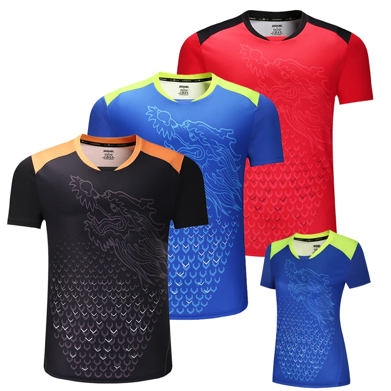 Новые китайские рубашки для настольного тенниса Dragon пинг понга футболки одежда