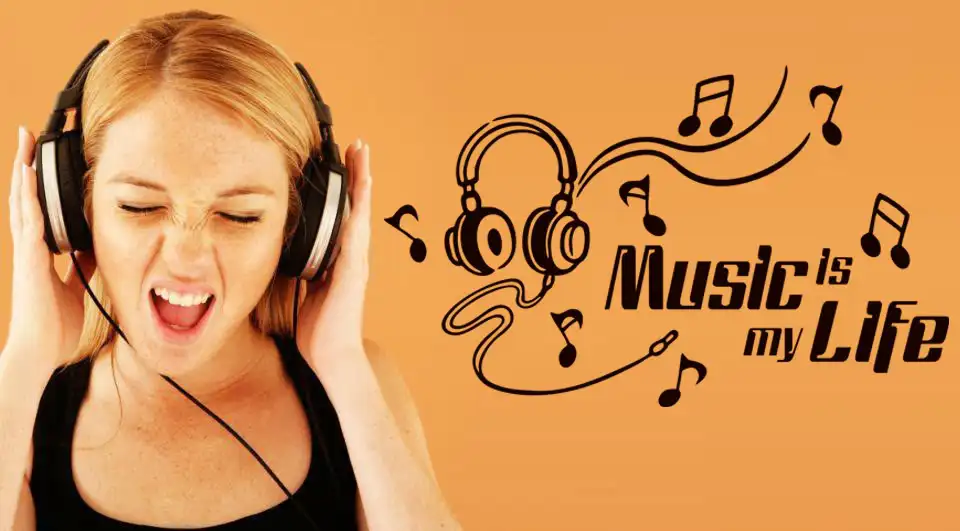 Fashion Music is My Life Quote Vinyl Wall Decals Music Headphone Wall Stickers Art Home Decor Vinyl Mural KW-263
Fashion Music is My Life Quote Vinyl Wall Decals Music Headphone Wall Stickers Art Home Decor Vinyl Mural KW-263