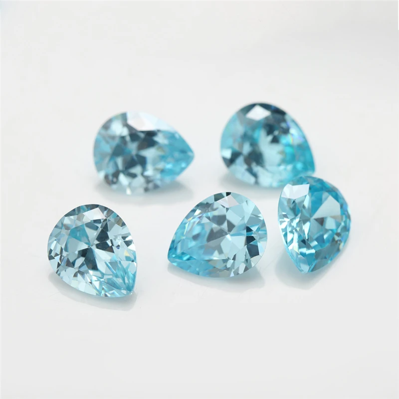 Pear Shape Seablue AAAAA Cubic Zirconia 2x3-10x14mm Synthetic Gems CZ Stone For Jewelry
Pear Shape Seablue AAAAA Cubic Zirconia 2x3-10x14mm Synthetic Gems CZ Stone For Jewelry