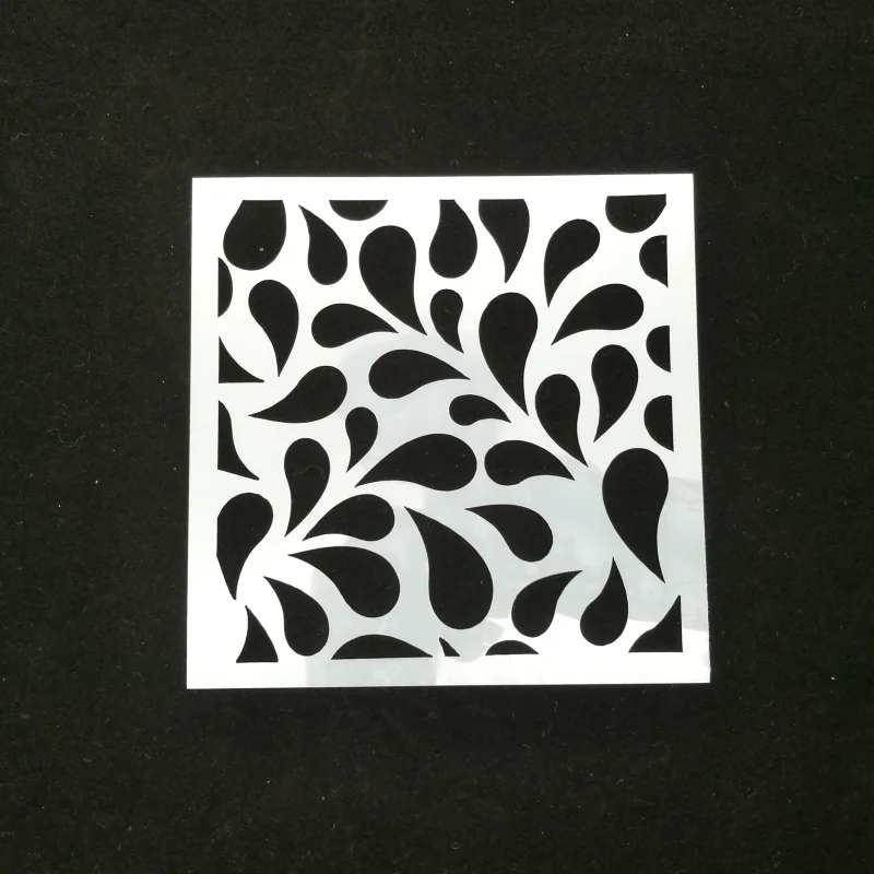 13*13 Raindrop pvc Layering Stencils for Diy scrapbook coloring,painting stencil,home decor diy etc. Product image
13*13 Raindrop pvc Layering Stencils for Diy scrapbook coloring,painting stencil,home decor diy etc. Product image