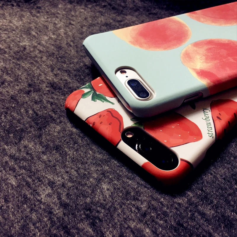 Летний арбуз персик клубника Coque жесткий Пластик Телефонные чехлы крышка для iPhone