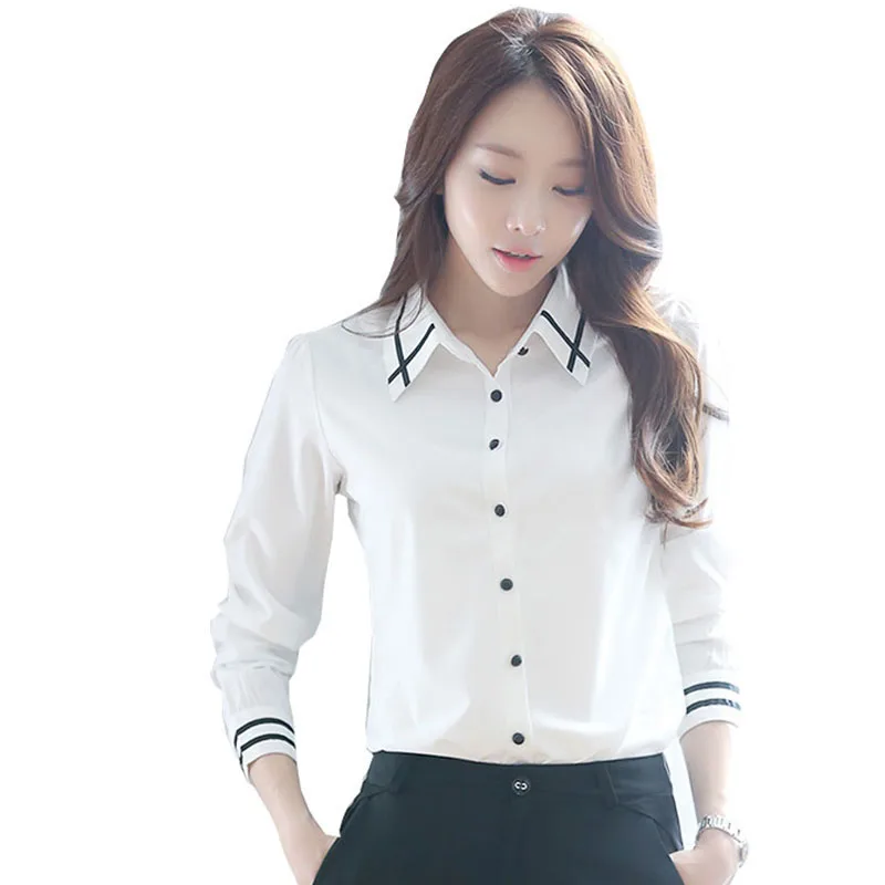 Women Thick Blouses Shirts New Long-sleeved Lapel Blouse Stitching Plus Size Casual Buttons Fashion Chiffon Blouses Shirt RE0273
Women Thick Blouses Shirts New Long-sleeved Lapel Blouse Stitching Plus Size Casual Buttons Fashion Chiffon Blouses Shirt RE0273