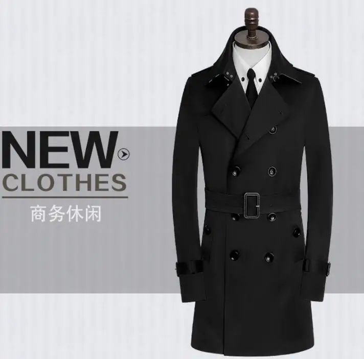 2020 new designer Double-breasted trench coat men overcoat long sleeve mens clothing business outerwear casaco masculino khaki
2020 new designer Double-breasted trench coat men overcoat long sleeve mens clothing business outerwear casaco masculino khaki
