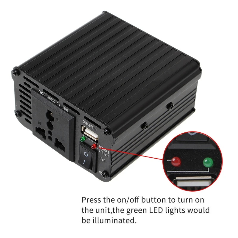 300W/400W/500W/600W Power Inverter Converter DC 12V to 220V AC Cars Inverter with Car Adapter
300W/400W/500W/600W Power Inverter Converter DC 12V to 220V AC Cars Inverter with Car Adapter