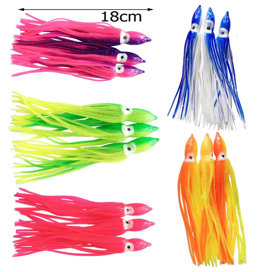 100PCS/LOT18CM Squid Skirt Fishing Lure Soft Trolling Fishing Jigging Lure Sea Fishing Squid Jigs Artificial Soft Bait
100PCS/LOT18CM Squid Skirt Fishing Lure Soft Trolling Fishing Jigging Lure Sea Fishing Squid Jigs Artificial Soft Bait