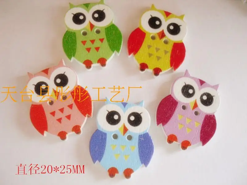 New Fashion 100pcs 2 Holes Colorful Lovely Owl Pattern Wooden Buttons Sewing Scrapbooking Accessories 25mm
New Fashion 100pcs 2 Holes Colorful Lovely Owl Pattern Wooden Buttons Sewing Scrapbooking Accessories 25mm