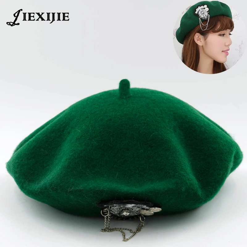jiexijie hot 100% wool Beret Female Winter Hats VIVI models riveted wool berets ladies painter hat rivet round cap for women's
jiexijie hot 100% wool Beret Female Winter Hats VIVI models riveted wool berets ladies painter hat rivet round cap for women's