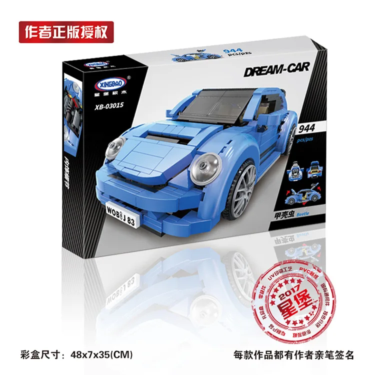 Xingbao 03015 New Genuine Creative MOC Technic Series The Beetle Car Set Children Educational Building Blocks Bricks Kids Toys
Xingbao 03015 New Genuine Creative MOC Technic Series The Beetle Car Set Children Educational Building Blocks Bricks Kids Toys