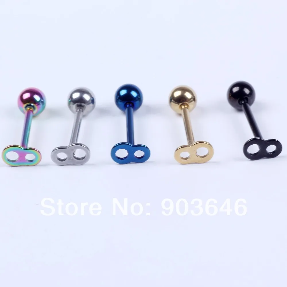 Free shippment LOT50pcs Body Jewelry-Titanium Tongue Ring Bar Barbells 14G~1.6MM 8 shape Popular
Free shippment LOT50pcs Body Jewelry-Titanium Tongue Ring Bar Barbells 14G~1.6MM 8 shape Popular