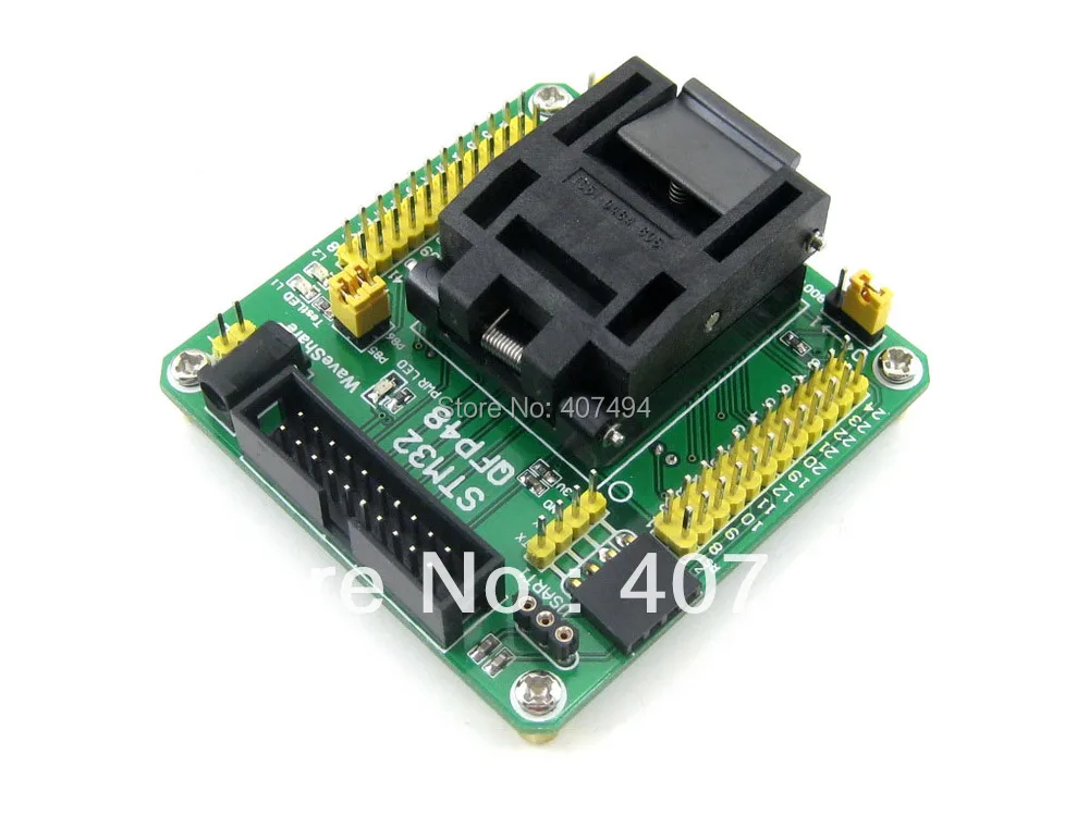 Yamaichi IC Test & burning-in Socket с простой платой, специально разработанной для микроконтроллера STM32 QFP48 (шаг 0,5 мм)
Yamaichi IC Test & burning-in Socket с простой платой, специально разработанной для микроконтроллера STM32 QFP48 (шаг 0,5 мм)