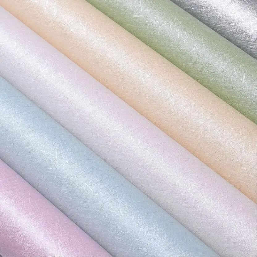 High Quality Plain Silk Texture Wallpaper Solid Color Waterproof Self Adhesive PVC Wallpapers 10m Rolls Home Decor Behang W202
High Quality Plain Silk Texture Wallpaper Solid Color Waterproof Self Adhesive PVC Wallpapers 10m Rolls Home Decor Behang W202
