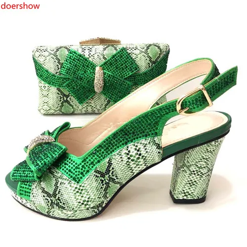 doershow Fashion Rhinestone green Shoes And Bag Set Newest African Women High Heels Pumps Matching Purse For Wedding! SM1-17
doershow Fashion Rhinestone green Shoes And Bag Set Newest African Women High Heels Pumps Matching Purse For Wedding! SM1-17