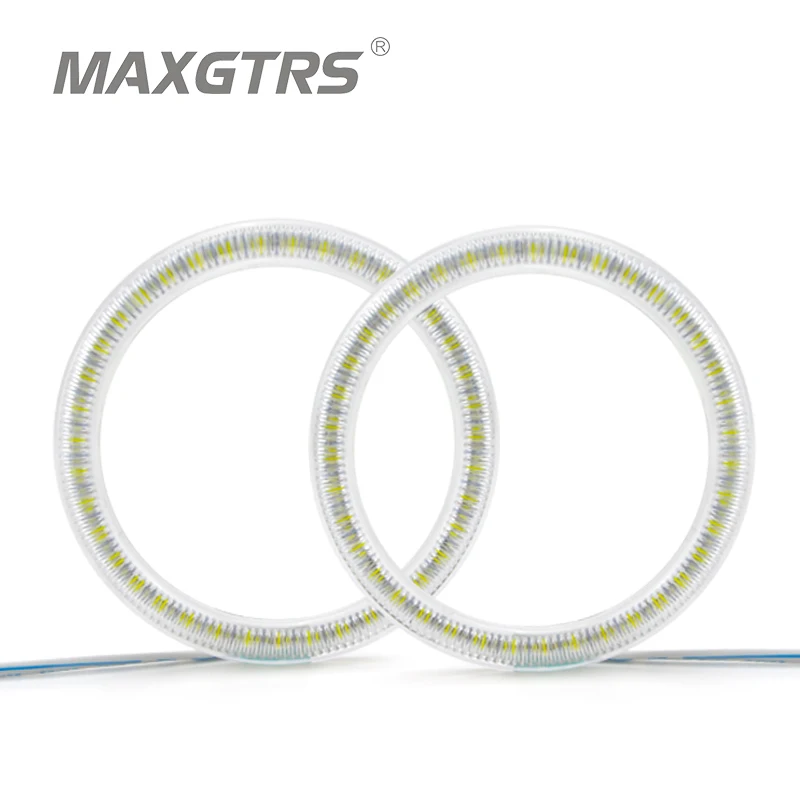2x Angel Eyes 3528 Ring LED Car Motorcycle Led Light White/Blue/Red/Yellow Daytime Running Lights DRL Headlight With Lampshades
2x Angel Eyes 3528 Ring LED Car Motorcycle Led Light White/Blue/Red/Yellow Daytime Running Lights DRL Headlight With Lampshades