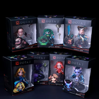 Фигурки героев игры Dota 2 7 шт. SLARK TINY Doom в коробке ПВХ фигурки коллекция dota2 игрушки