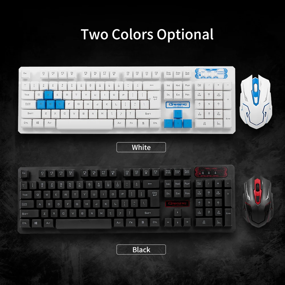 2.4 GHz Wireless Multimedia Gaming Keyboard Mouse Combo Set With USB Receiver Adjustable Holder 3D for PC Laptop Notebook | Компьютеры и