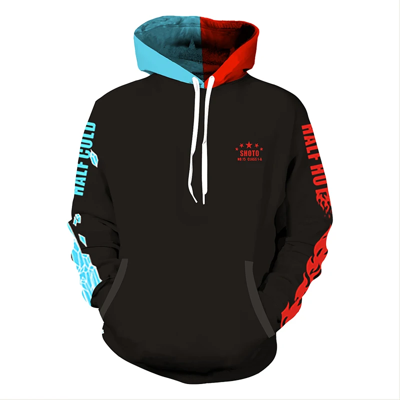 Boku no My Hero Academia Todoroki Shoto Cosplay Costume Casual Hoodies Pullover Sweatershirt Red And Blue Hooded with real photo
Boku no My Hero Academia Todoroki Shoto Cosplay Costume Casual Hoodies Pullover Sweatershirt Red And Blue Hooded with real photo