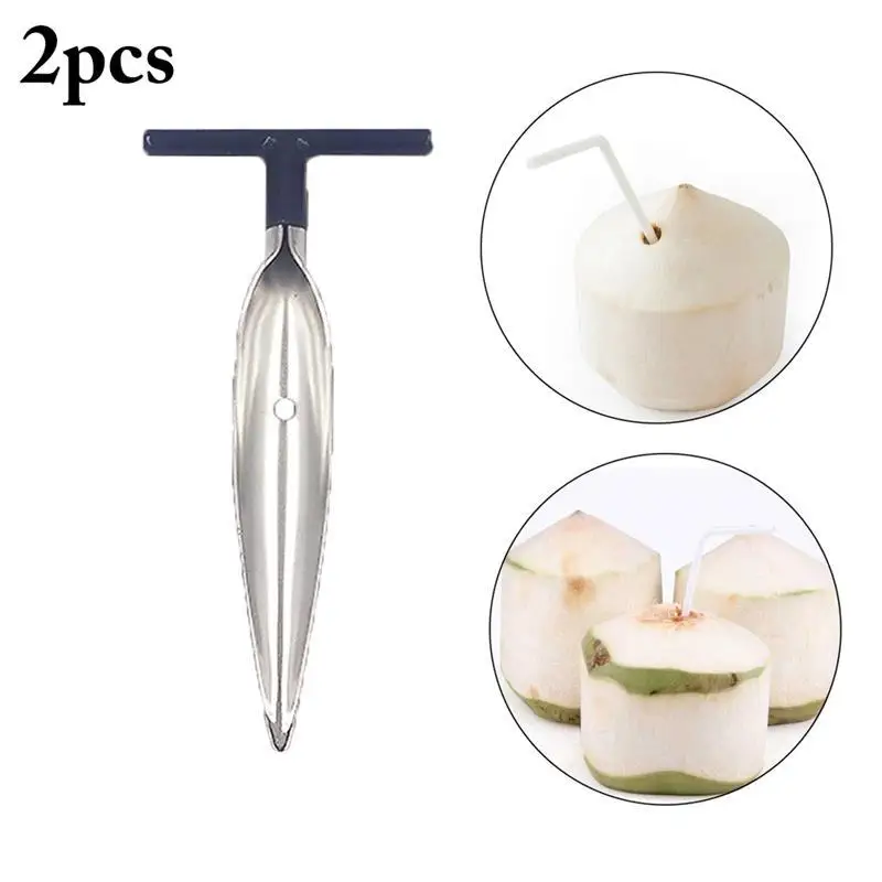 2PCS Coconut Opener Fruit Tool Coconut Drilling Tool Stainless Steel Coconut Knife Gift Fruit Openers Tools For Hawaiian Party
2PCS Coconut Opener Fruit Tool Coconut Drilling Tool Stainless Steel Coconut Knife Gift Fruit Openers Tools For Hawaiian Party