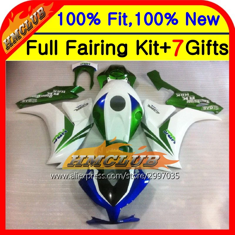 Кузов инъекционный Зеленый Белый для HONDA CBR1000RR 12 13 41HM70 CBR 1000RR 1000 RR 12-13 CBR1000 RR 2012 2013 сине-белый обтекатель
Кузов инъекционный Зеленый Белый для HONDA CBR1000RR 12 13 41HM70 CBR 1000RR 1000 RR 12-13 CBR1000 RR 2012 2013 сине-белый обтекатель