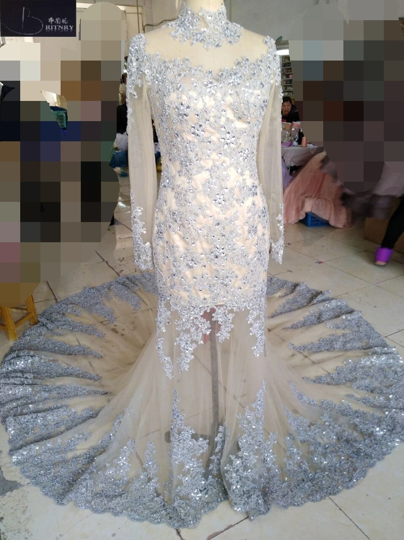BRITNRY Elegant High Neck Mermaid Wedding Dresses Lace Beaded Bridal Gown vestido de noiva Plus Size Color Wedding Dress
BRITNRY Elegant High Neck Mermaid Wedding Dresses Lace Beaded Bridal Gown vestido de noiva Plus Size Color Wedding Dress